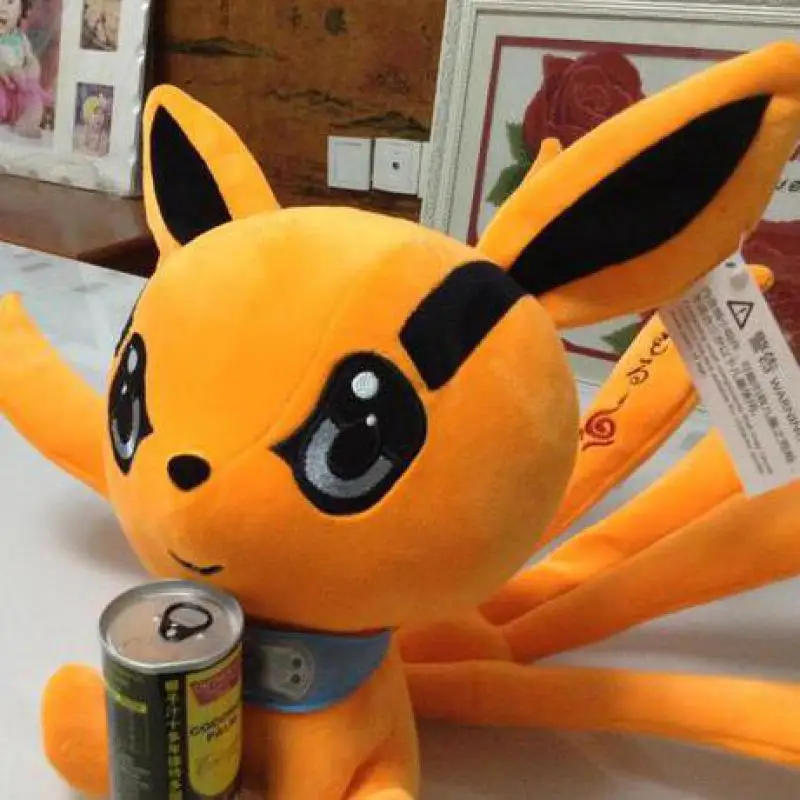 Японские Аниме игрушки 25 30 см Narutos Uzumaki Kyuubi Kurama Nine tales Fox Demon плюшевые мягкие в виде