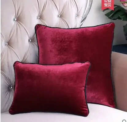 

Темно-красный/черный/белый/синий/фиолетовый чехол для подушки, наволочка в стиле ретро, наволочка для диванной подушки, домашний декор