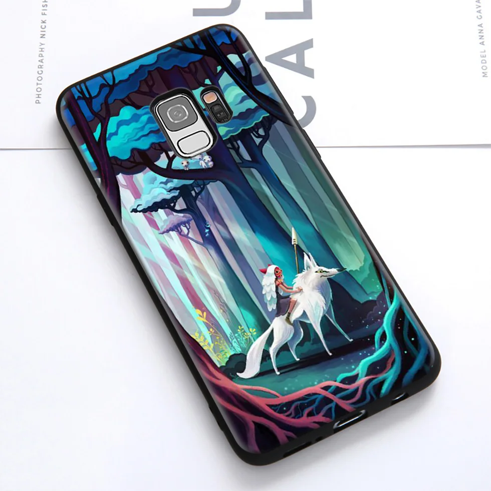WEBBEDEPP Princess Mononoke Soft Case for Samsung Galaxy S10 S10e S9 S8 Plus S7 S6 Edge &amp J6 2018 Note 10 9 8 |