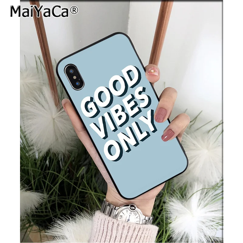 Мягкий Черный силиконовый чехол MaiYaCa для Apple iPhone 8 7 6 6S Plus X XS MAX 5 5S SE XR | Мобильные