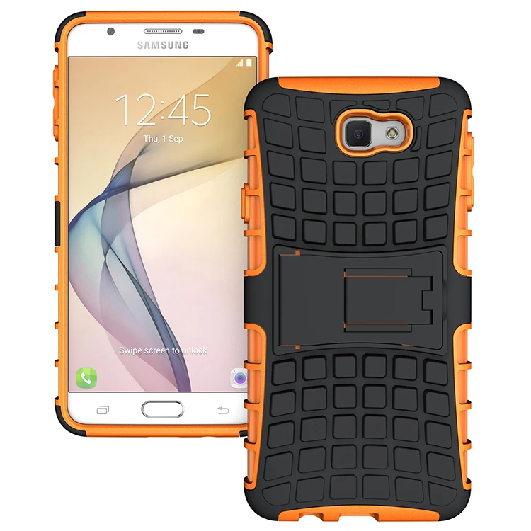 Прочный паук ТПУ + Пластик Гибридный Heavy Duty Панцири Стенд Футляр для Samsung Galaxy J5 Prime &