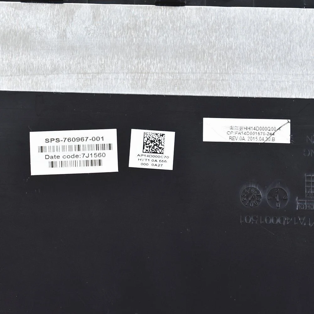 Новая задняя крышка ЖК дисплея для HP 250 255 G3 15 G R H 15Z 760967 001 G001XX G010DX 6 дюйма серебристо