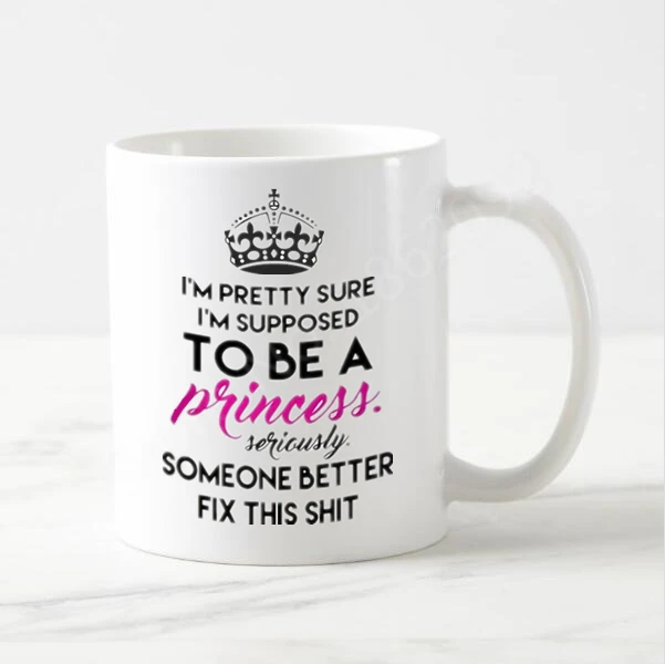 Новинка корона я должен быть принцессой цитата чайные чашки кофейные кружки