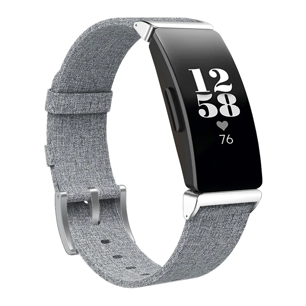 Wrist Strap for Fitbit Inspire/Inspire HR Strap Woven Canvas Smart Watch Replacement Band Luxury Sport Bracelet Women Men 19Je25