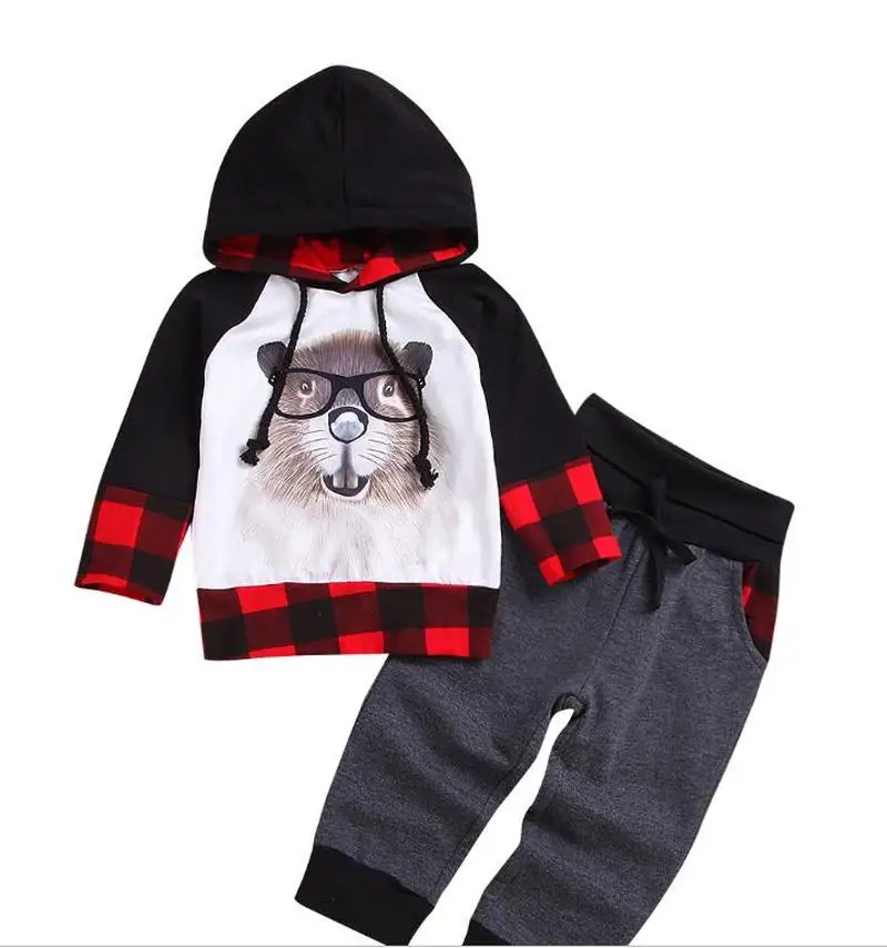 Одежда для маленьких мальчиков футболка + штаны осенне-весенний детский