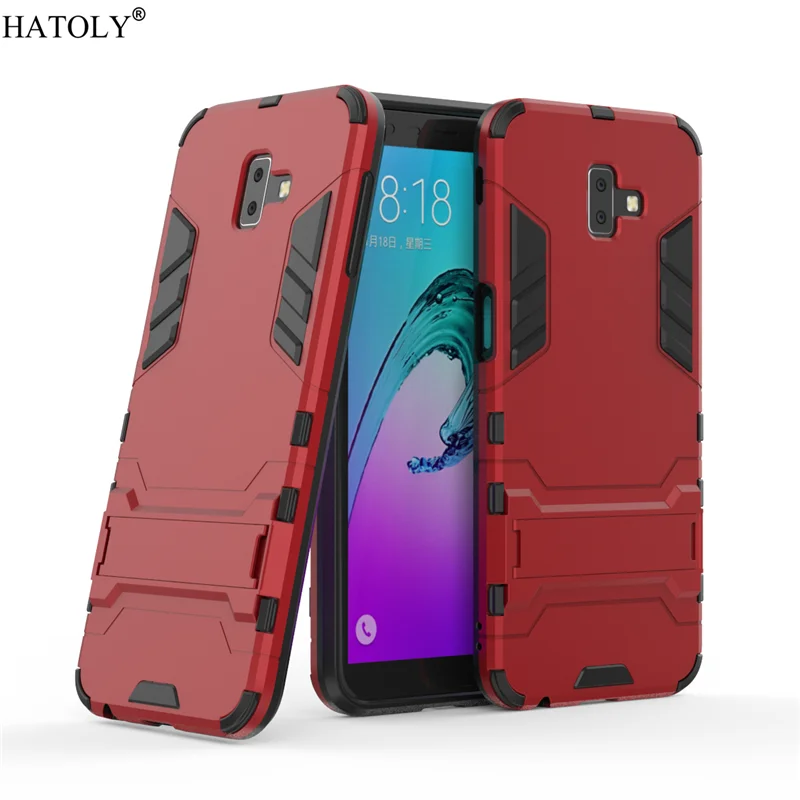 For Cover Samsung Galaxy J6 Plus Case Rubber Robot Armor PC Phone for |