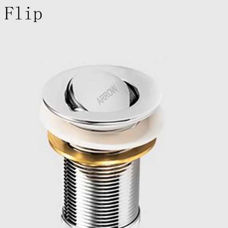 Кран сосуд Раковина Pop Up сливная пробка без перелива и Монтажное кольцо