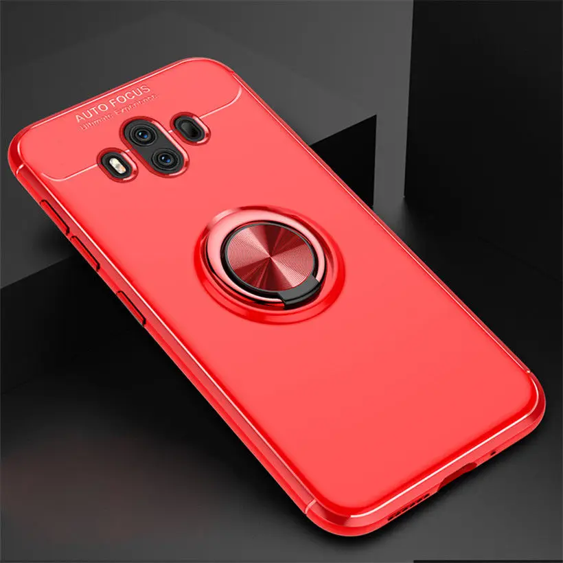 Чехол-подставка для huawei P10 P9 P20 Lite Pro mate 9 10 Y7 Pro Y9 Nova 2S Honor 8 Pro 9 10 Lite Note 10 TPU - Цвет: Red