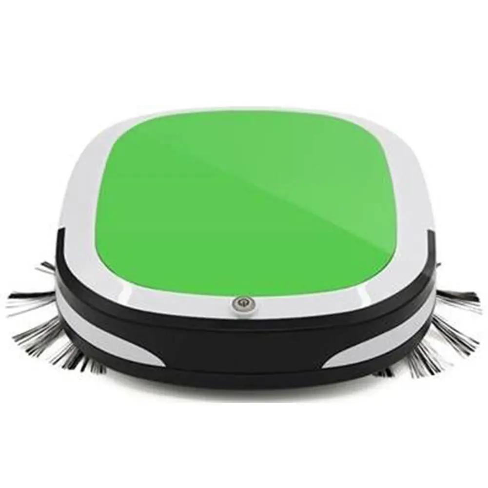 green Автоматический умный робот пылесос USB Перезаряжаемый Премиум Авто чистящий пол робота беспроводной Сухой Влажной уборки Швабра - Цвет: green