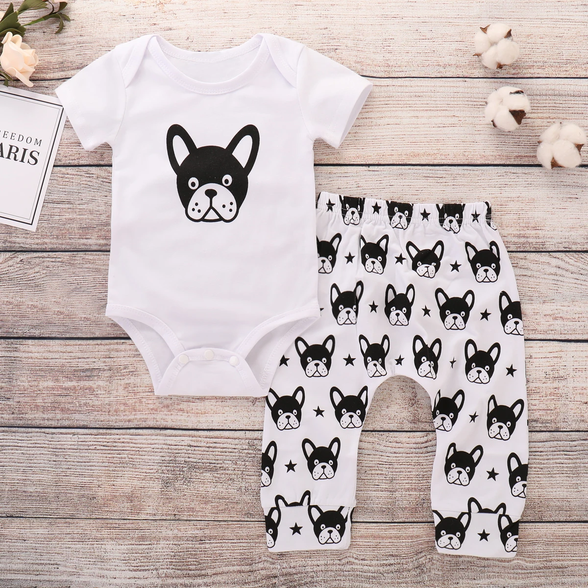 Комплект одежды из 2 предметов! Одежда для новорожденных мальчиков и девочек