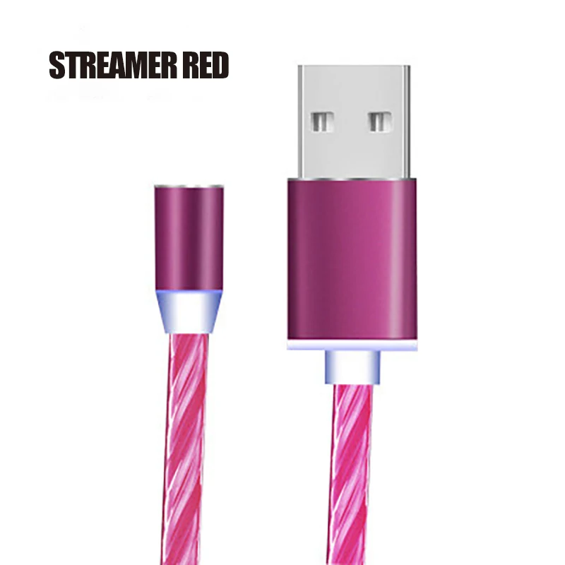 Светодиодный магнитный кабель Micro USB для быстрой зарядки, кабель usb type C для iphone 11 Pro Max, huawei P30 Pro, волшебный светильник, кабель для зарядки
