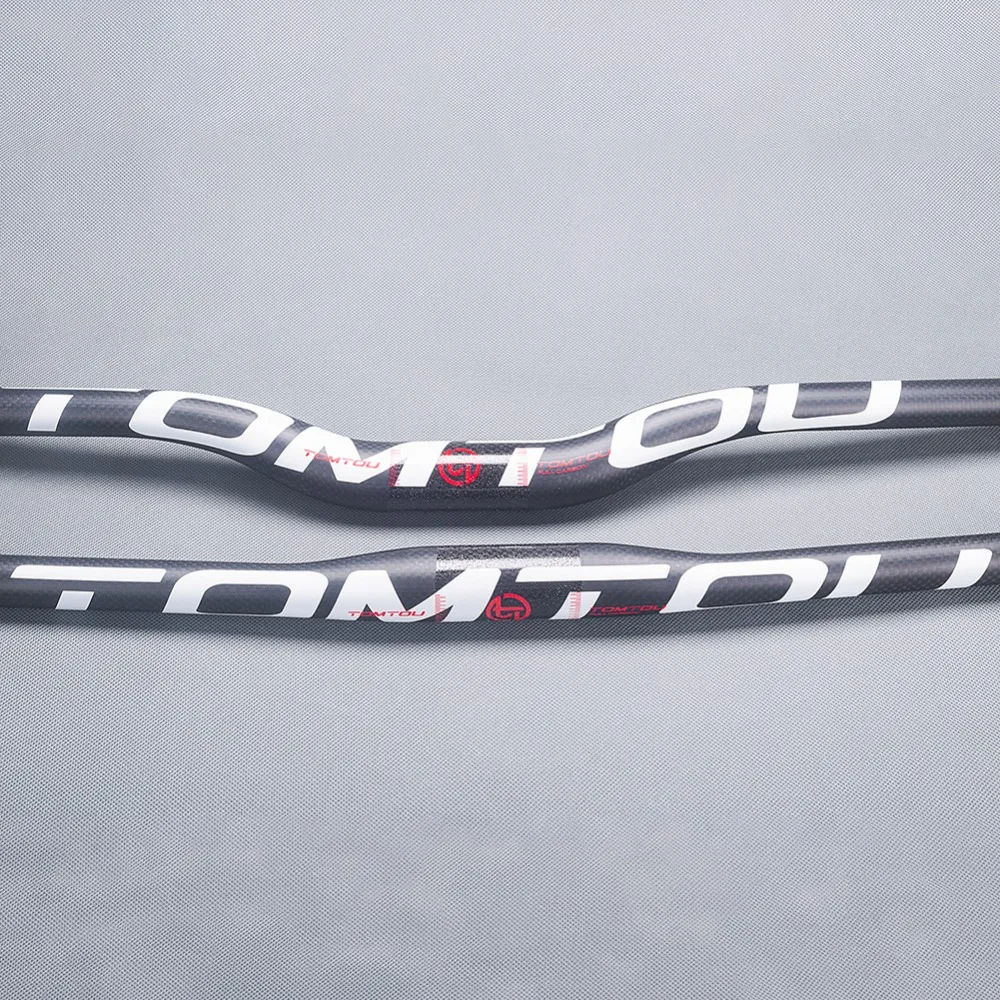 Белый матовый руль для горного велосипеда TOMTOU из углеродного волокна 3K|handlebar rise|mtb