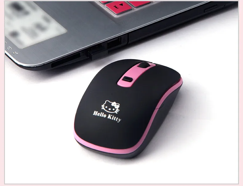 Weyes hello kitty, перезаряжаемая беспроводная мышь, мыши, souris sans fil, компьютер, PC Gamer, USB, 2,4 ГГц, розовая KT мышь для девочек, с Battey
