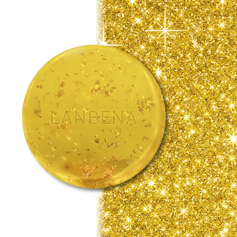 LANBENA 24K золото мыло ручной работы антивозрастной питательный водоросли глубокое