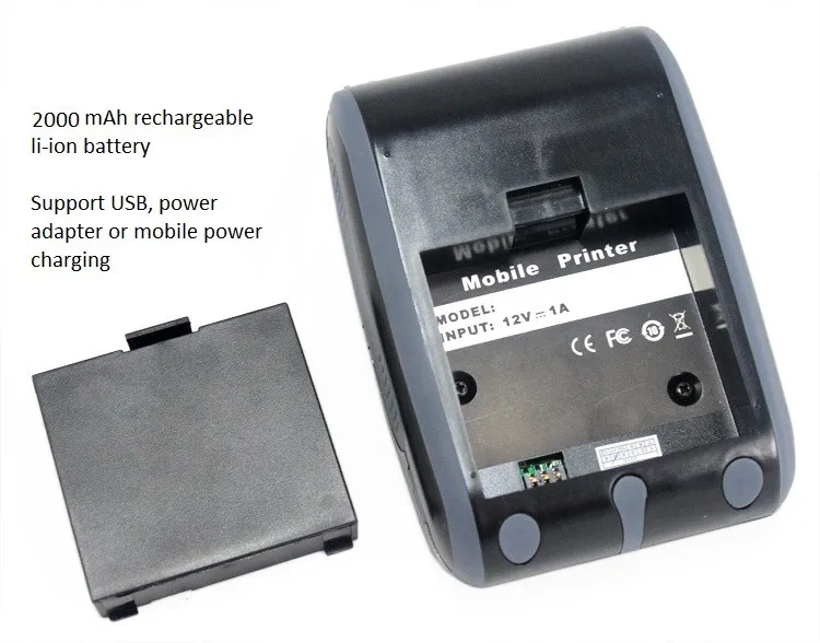 Фабричная цена портативный принтер штрих кодов с Bluetooth и USB интерфейсами для Android