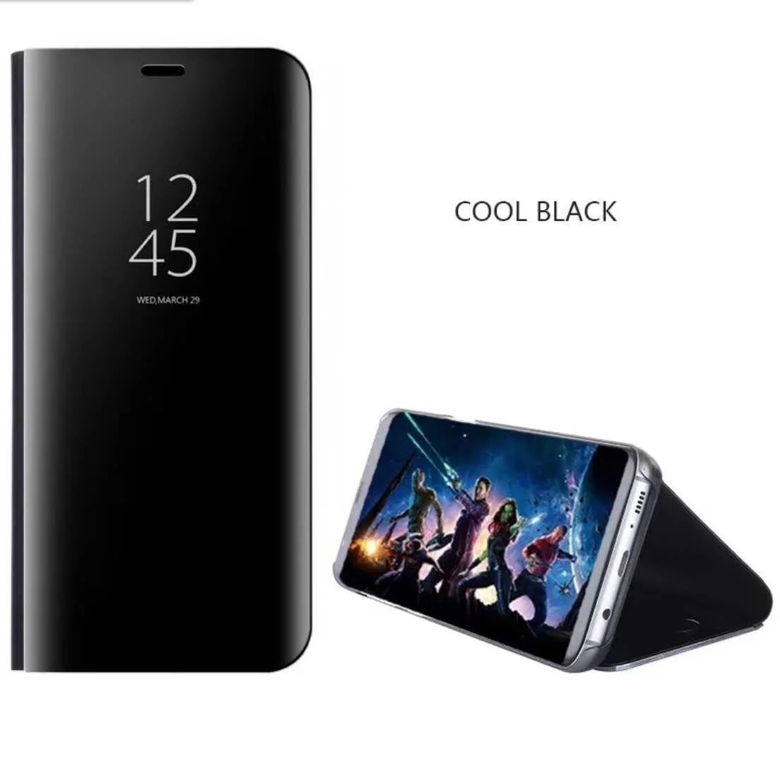 Clear View зеркало Smart Case для samsung Galaxy S9 S8 плюс S6 S7 край чехол J3 J5 J7 2016 2017 Flip Стенд