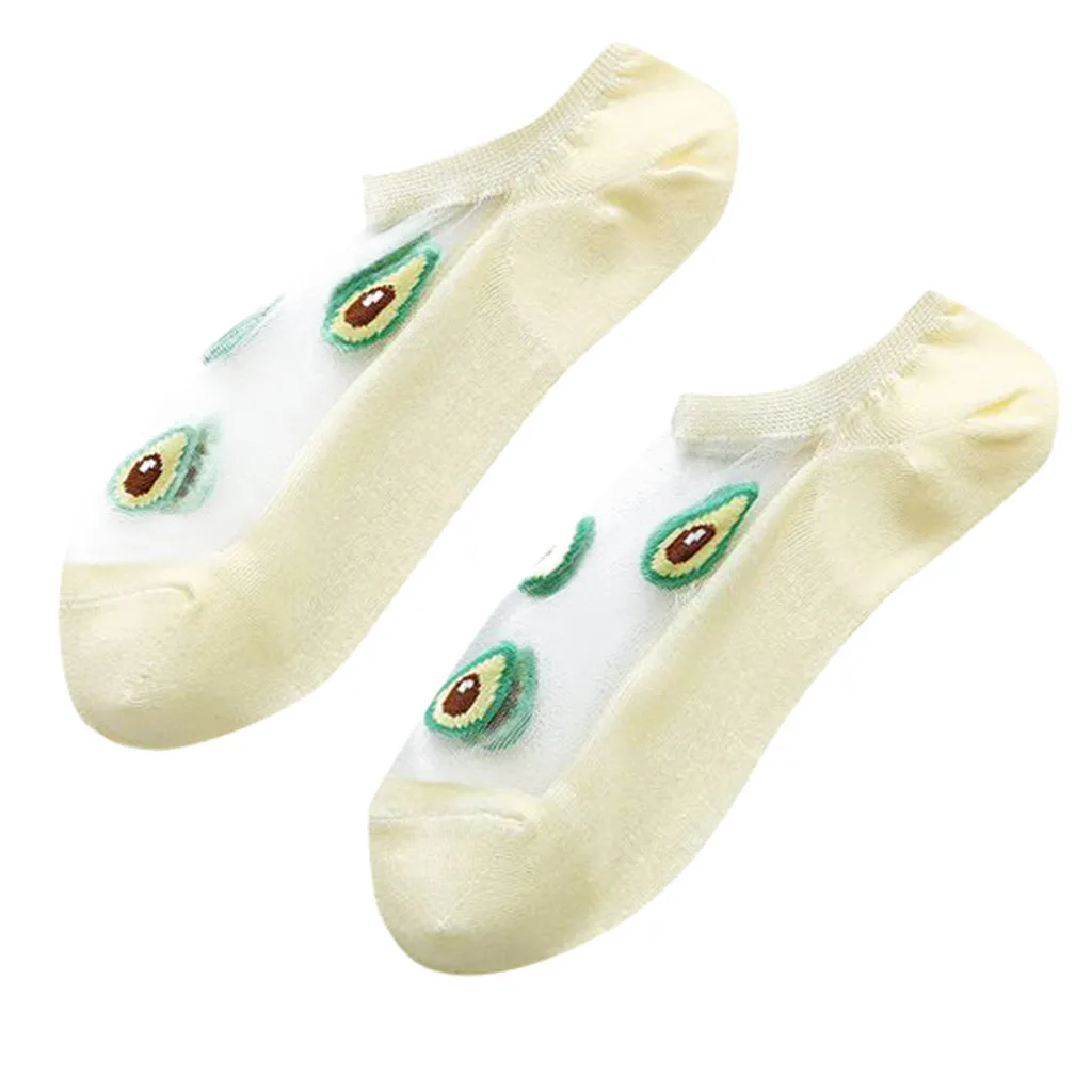 SAGACE женские носки хлопковые повседневные летние модные прозрачные шелковые с