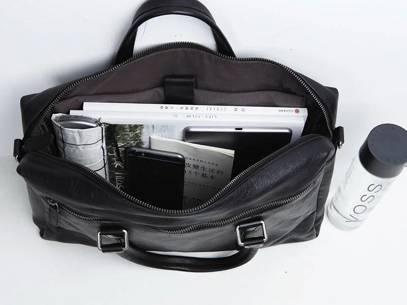 LANSPACE мужской кожаный портфель брендовая Высококачественная коровья кожа