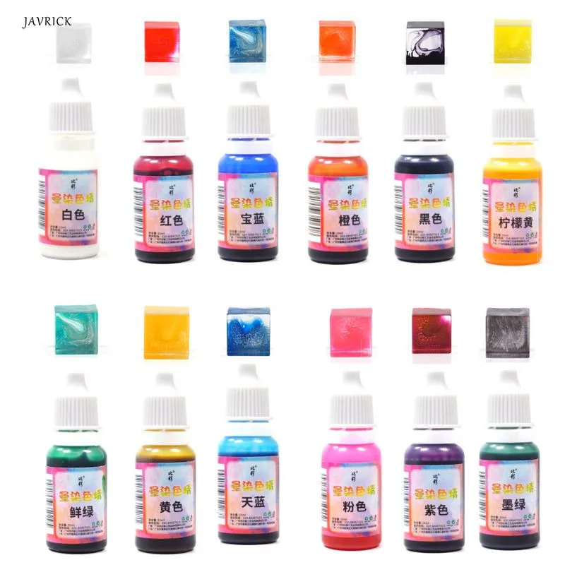 Художественные чернила натуральный пигмент 12 цветов краситель диффузия