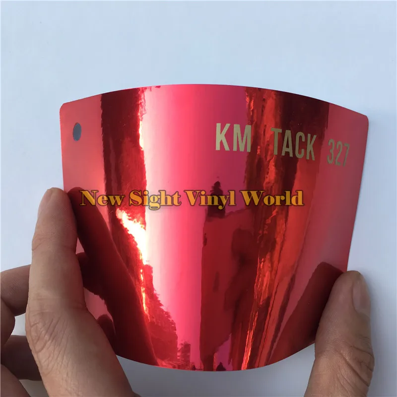 

High Quality Stretchable Chrome Red Car Vinyl Wrap For Car Styling Bubble Free