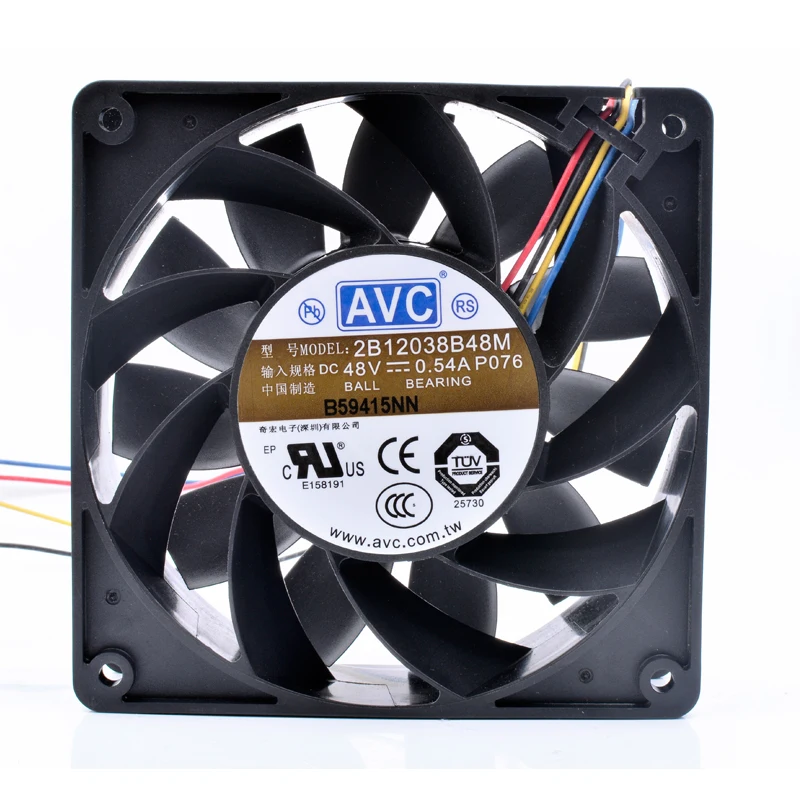 Новый оригинальный Сервер связи 2B12038B48M 12 см 12038 дюйма 120x120x38 мм 48 в А 4 линии