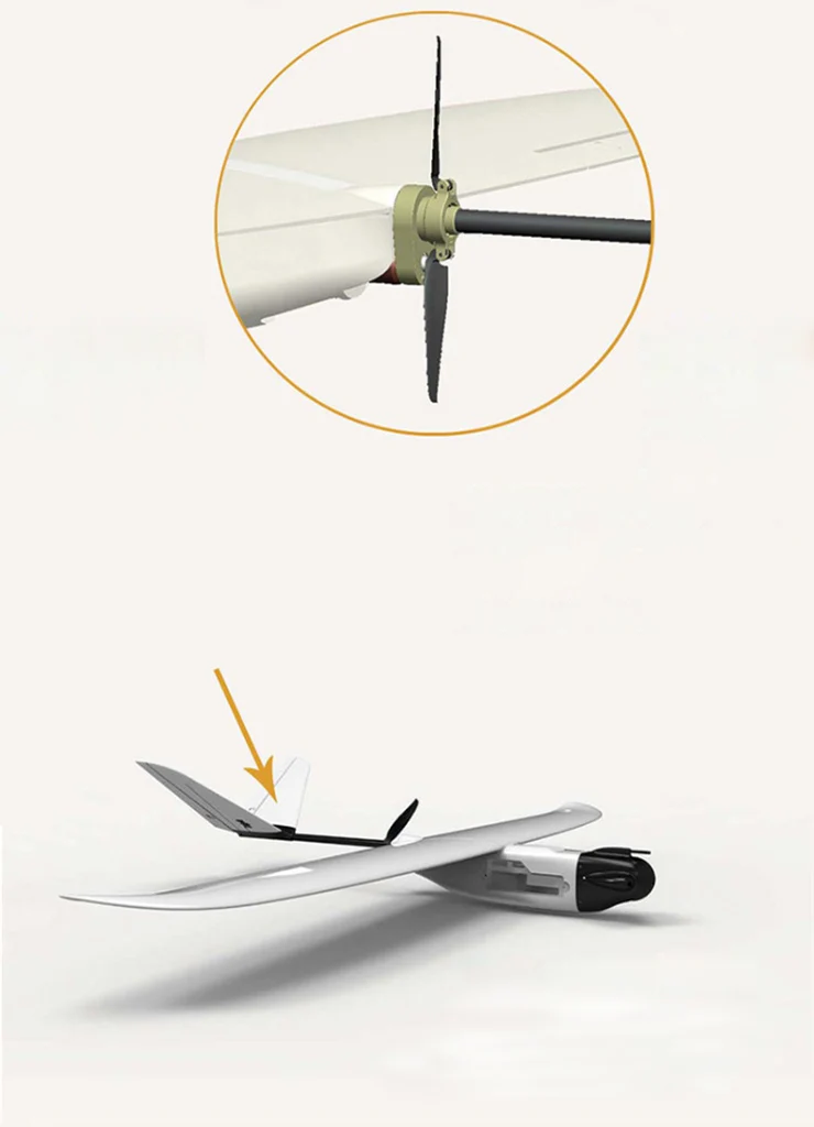

X-UAV One EPO 1800mm Wingspan FPV Power Efficient Aircraft Plane EPO V tail PNP (Motor+ESC+Servo)