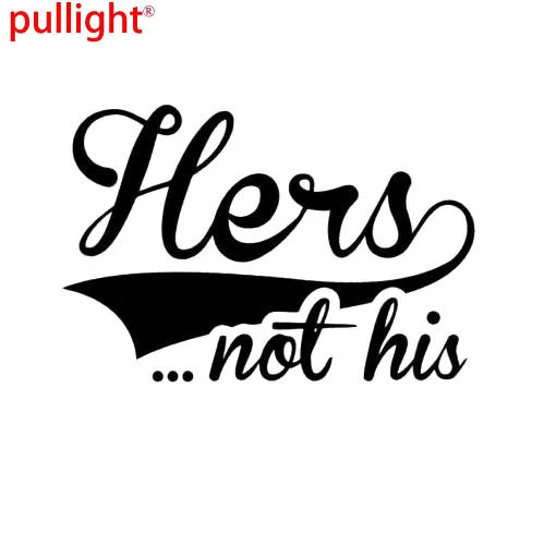 Ее не его девочек Забавные для мам и дочек автомобильный Стикеры Наклейка
