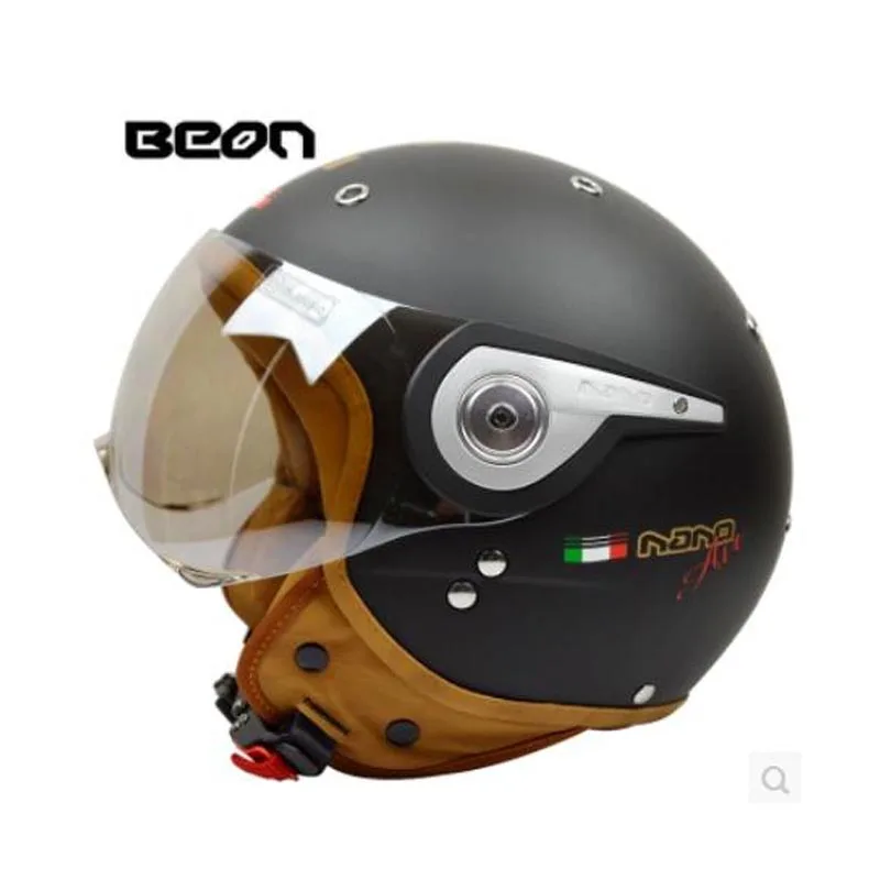 Top quality brand BEON open face 3/4 helmets motorcycle Motorbike Casco Capacete Jet Vintage Retro helmet ECE approved | Автомобили и
