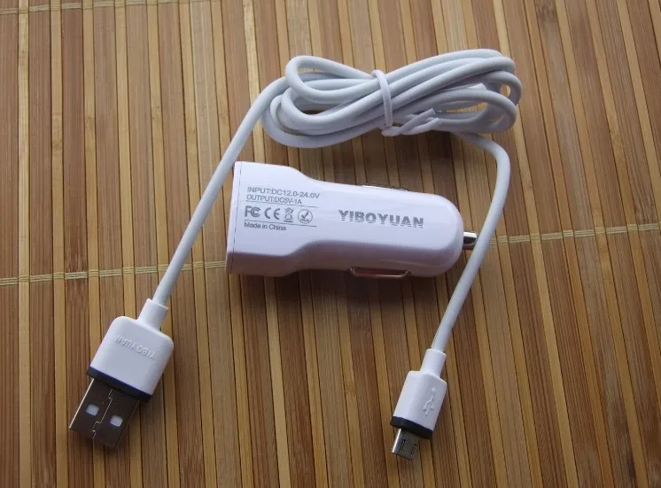 Кабель Micro USB + оригинальное автомобильное зарядное устройство YBY Брендовое