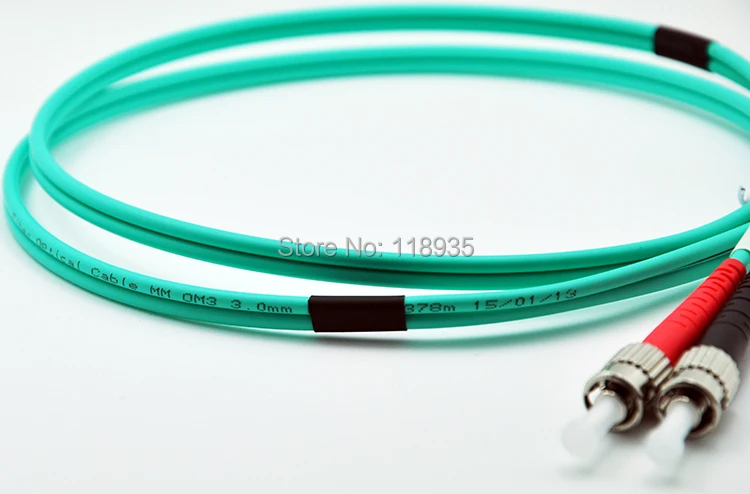 (2 шт./лот) SC-ST Multimode OM3 волоконно-оптический кабель Соединительный шнур дуплекс Color