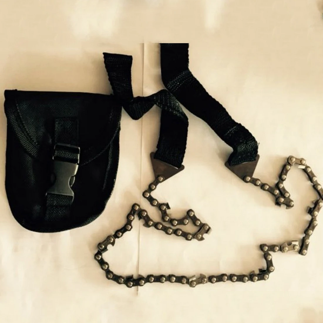 Аварийная пила для сада и дома ручная цепная с нейлоновой сумкой карманная