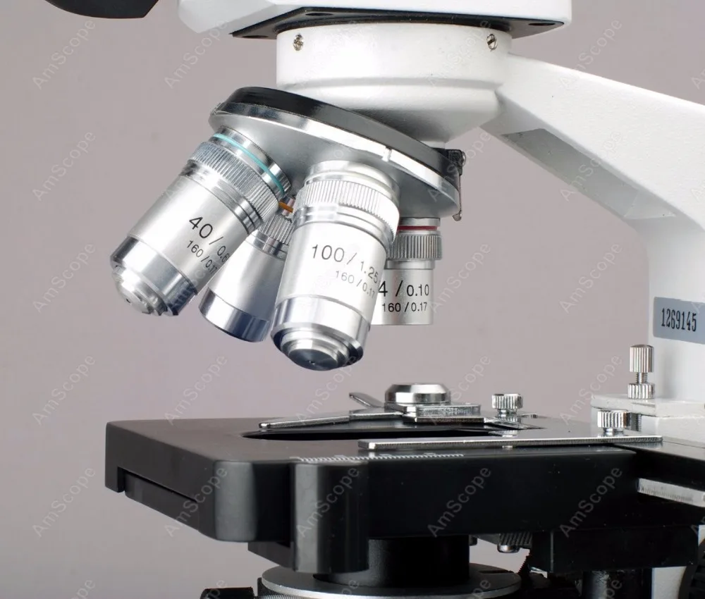 AmScope Supplies 40X-2000X LED Digital Binocular Compound Microscope with 3D Stage + USB Camera | Инструменты