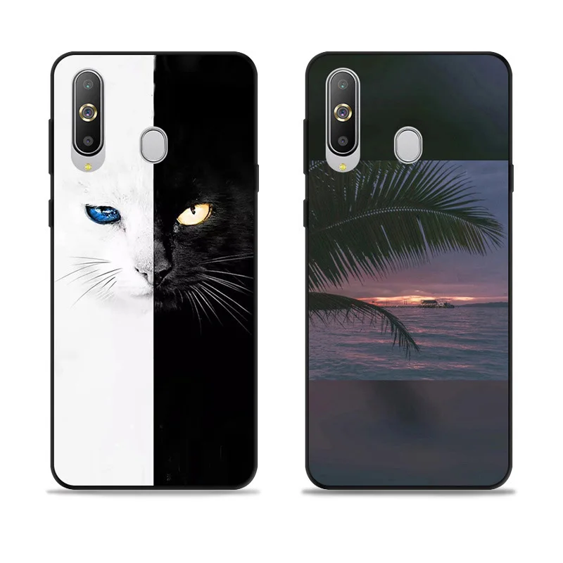 Чехол для телефона Samsung Galaxy A8s прозрачный чехол с мультяшным рисунком