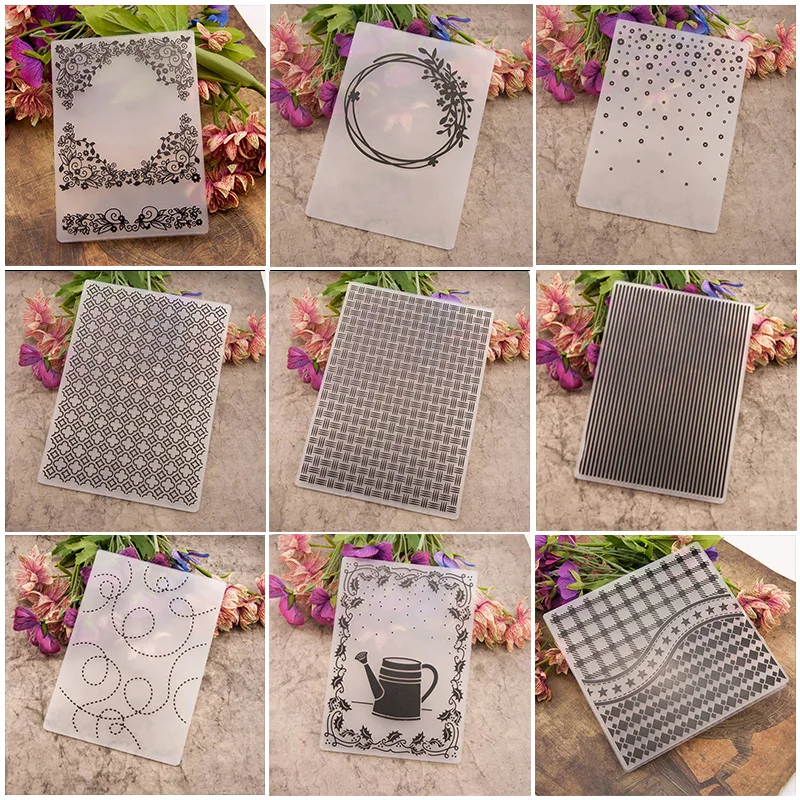 Шаблон Дизайн трафареты для тиснения для DIY Скрапбукинг пластиковый шаблон поделки ремесло искусство Дневник Декор Картина инструмент карта