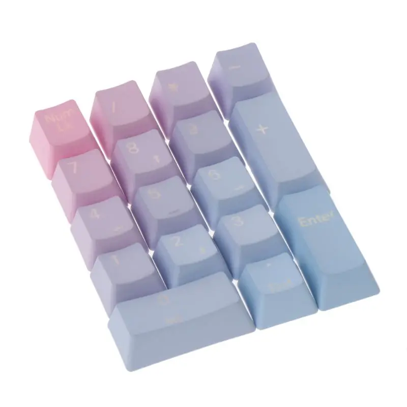 17 клавиш с боковой верхней печатью PBT Keycap для механической клавиатуры MX Switches