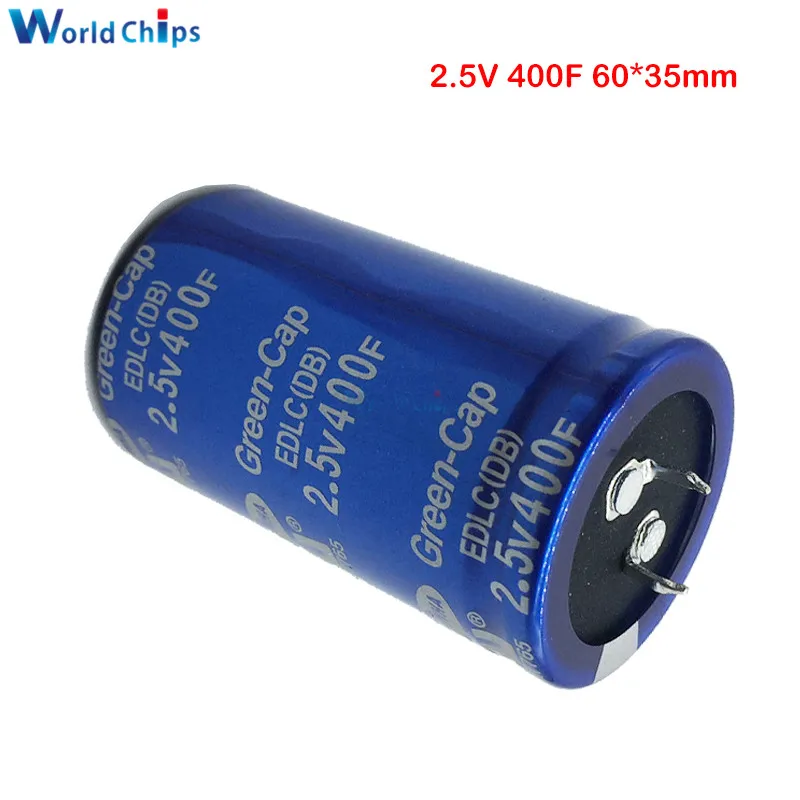 2 5 V 400F 60*35mm 2.5V400F 60x35mm супер фарад конденсатор низкая ESR высокая частота Ultracapacitor