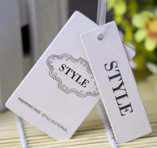 

Customized cardboard matte finish black tags/hang tags/garment golden silver stamping tags/labels/clothing paper swing tags