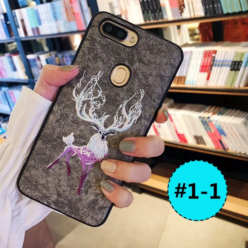 UPaitou ТПУ ПК 3D Вышивка Чехол для BBK OPPO R11 R11S R9 R9S плюс R15 R17 края из расческа жесткая