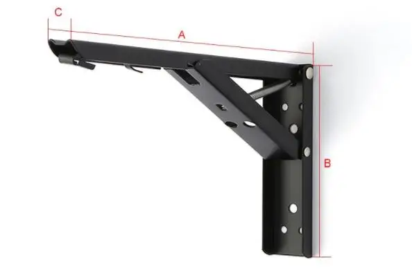 2 шт. треугольный складной угловой кронштейн ТЯЖЕЛАЯ ПОДДЕРЖКА Регулируемая