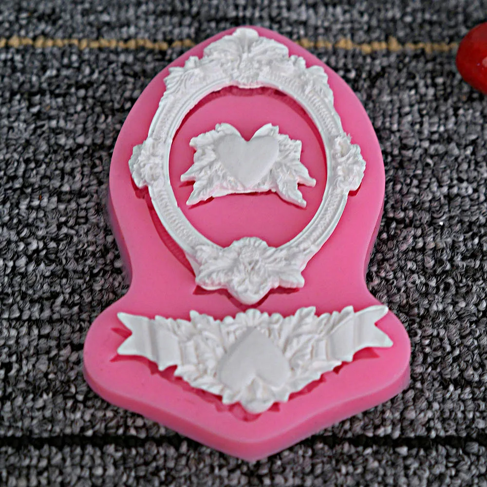 Силиконовые формы в форме сердца для украшения свадебного торта Confeitaria Moldes de Silicone