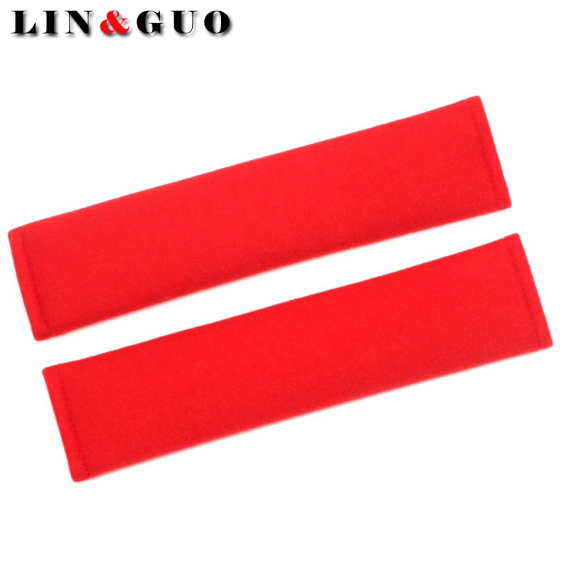 Автомобильный детский хлопковый ремень безопасности 2 шт. Защита плеч Стайлинг