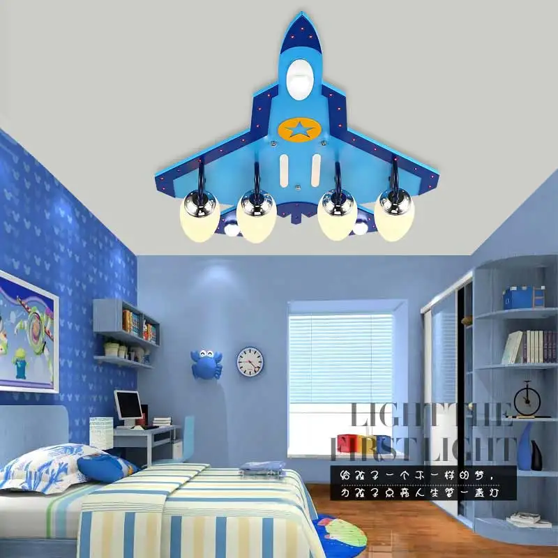 DIY акриловый самолет светодиодный потолочный светильник современный дети