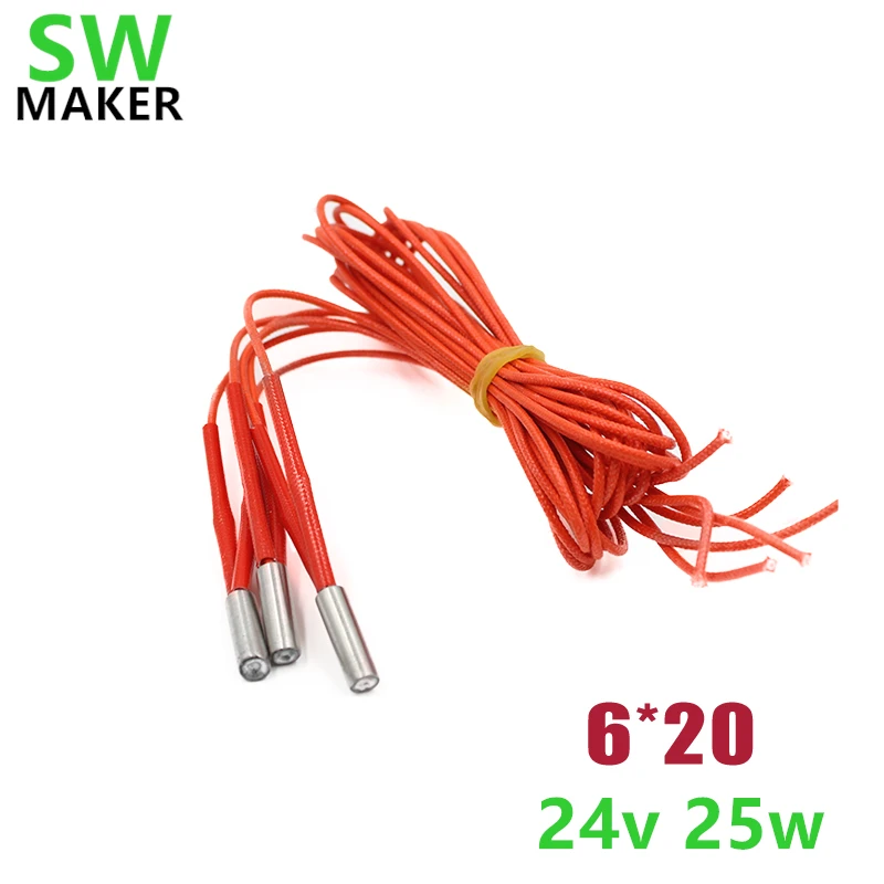 Нагревательный Картридж для 3D принтера Reprap 24 В 25 Вт Ultimaker 2 6x20 мм|reprap 3d|cartridge heater