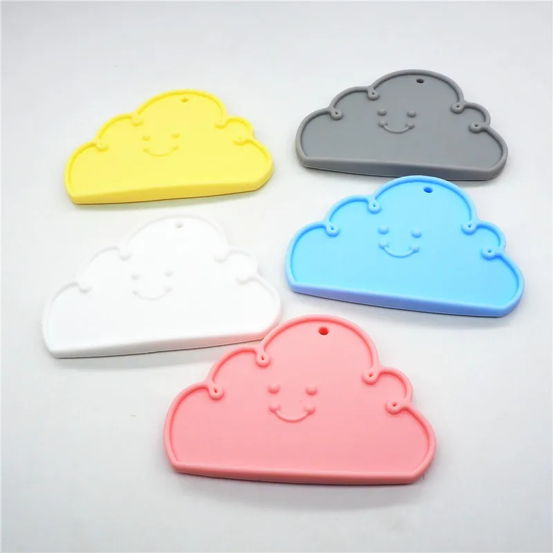 Cloud Chenkai 10 шт. силиконовый Прорезыватель автомобиль ребенок мультфильм печенье Oreo Прорезыватель в форме печенья DIY Слон Бабочка животное Прорезыватель игрушка - Цвет: Cloud