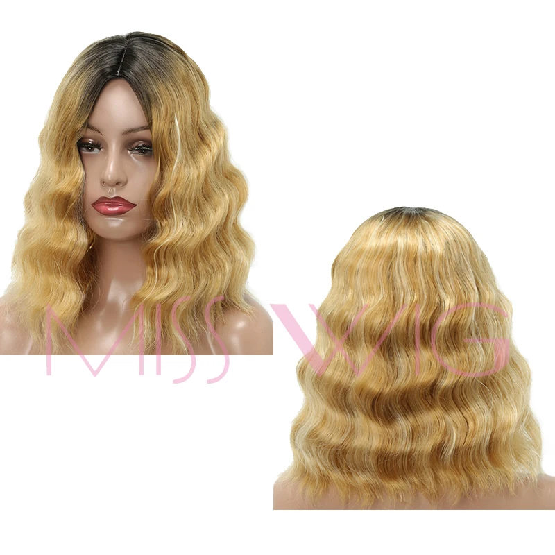 MISS WIG 16 дюймов 200 г цвет кудрявые вьющиеся парики для черных женщин синтетические