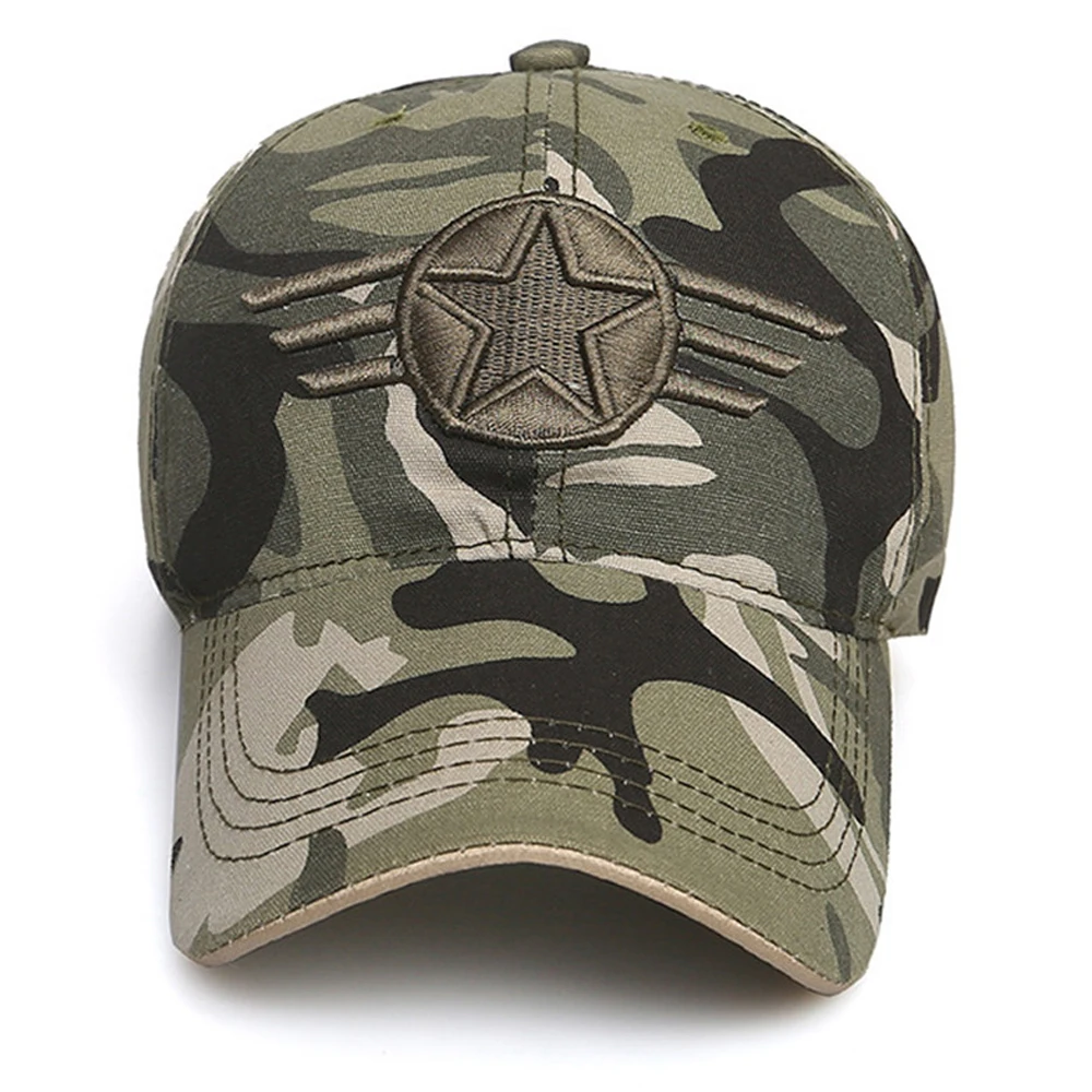Кепки для занятий спортом на открытом воздухе с камуфляжным принтом бейсбольные