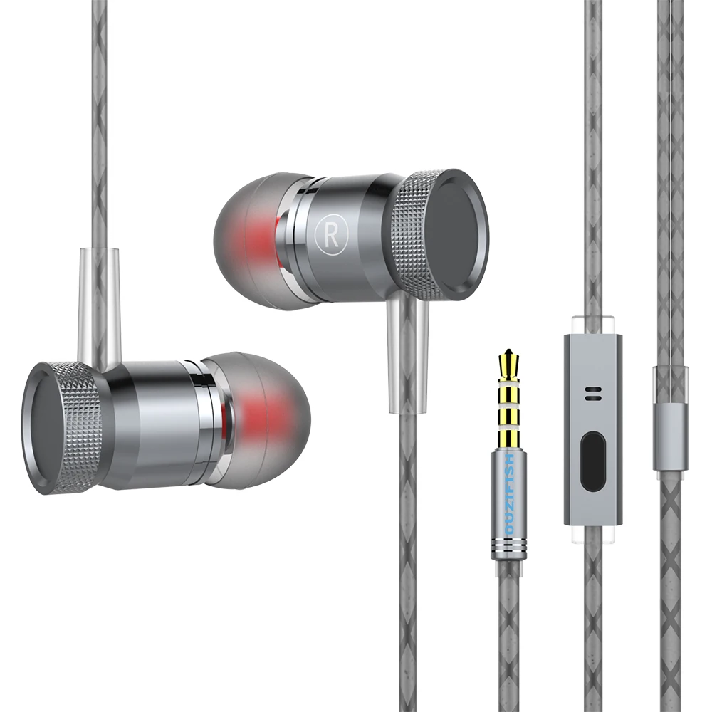 Original OUZIFISH Hybrid Pro HD Earphone In Stock with Mic Remote Headset for iPhone Xiaomi Redmi Samsung LG In-Ear Earbuds | Электроника