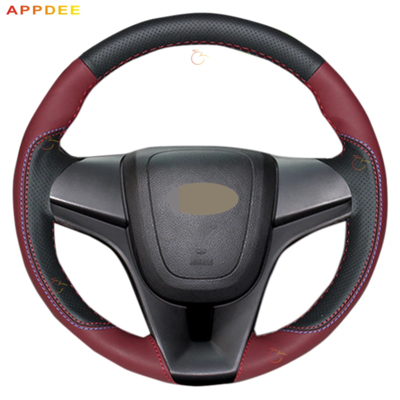Винно-красная кожа черная замша APPDEE для Chevrolet Cruze 2009-2014 Aveo 2011-2014 Orlando 2010-2015 |