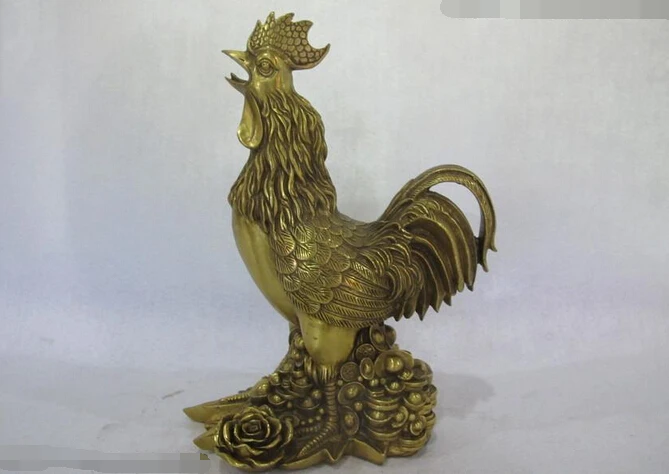 Оптовая продажа фабрики 11 &quotКитайский Медь Чистая Латунь Фэн-Шуй YuanBao Курица
