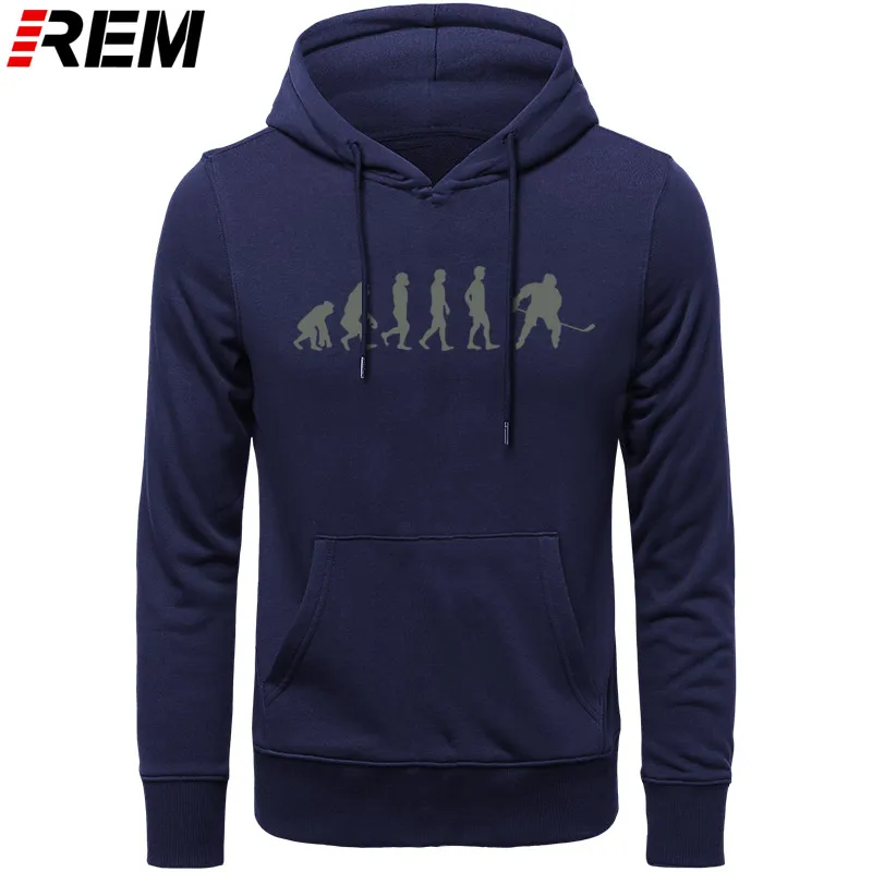 NAVY GRAY REN Evolution Hockeyer, мужские бутиковые повседневные популярные мужские топы из хлопка,, модные брендовые толстовки с круглым вырезом, толстовки - Цвет: NAVY GRAY